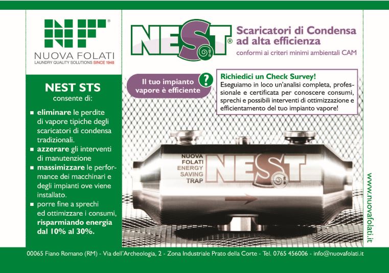 Nest STS: Scaricatori di Condensa ad Alta Efficienza e Criteri Ambientali Minimi (CAM)