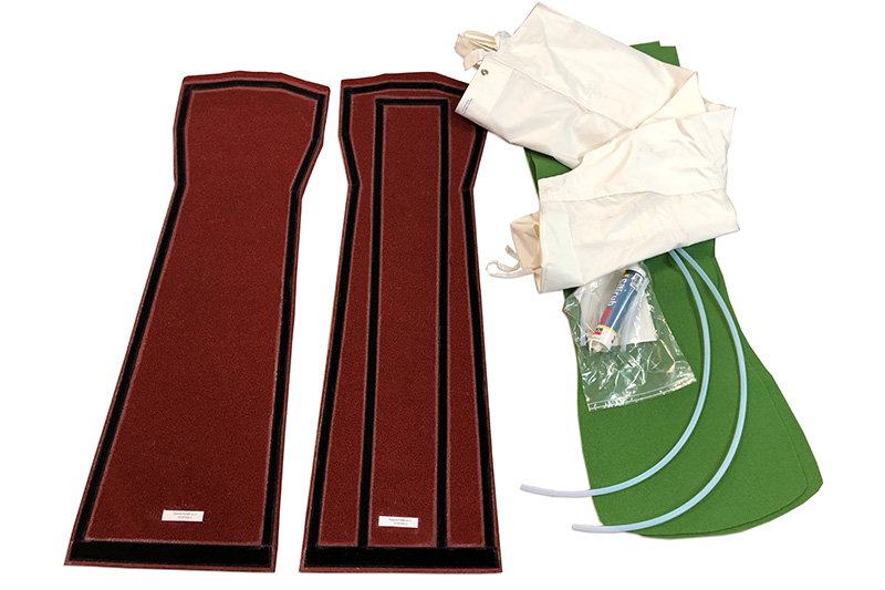 Various covers for ironing units